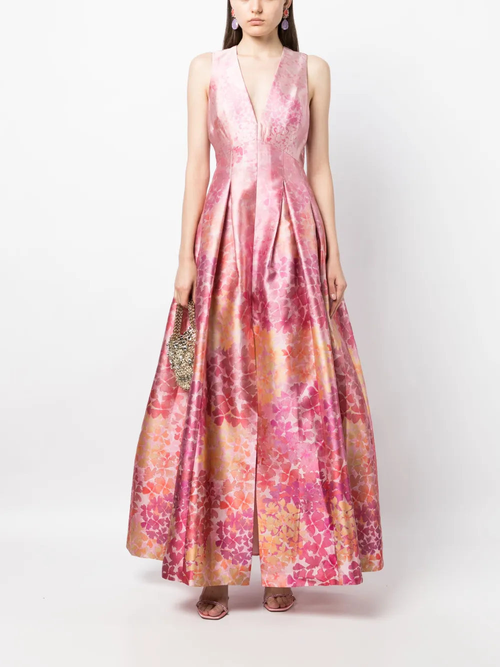 Brooke Gown Abstract-Print Dress