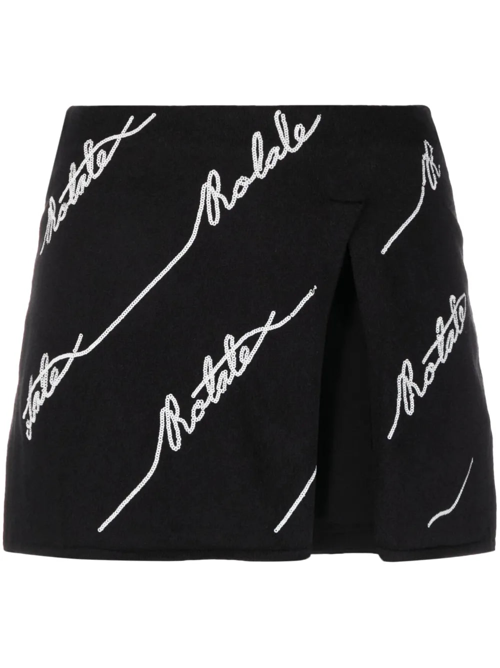 Logo-Embellished Knitted Miniskirt
