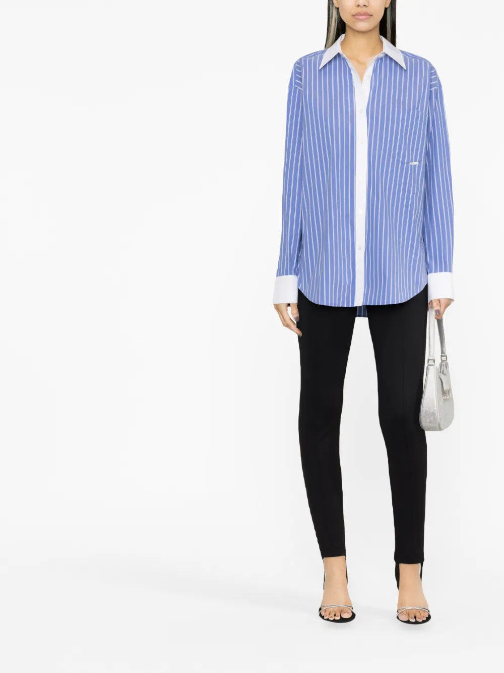 Stripe-Print Long-Sleeved Shirt