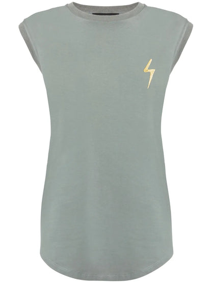 Ursella Thunderbolt-Embroidered Tank Top