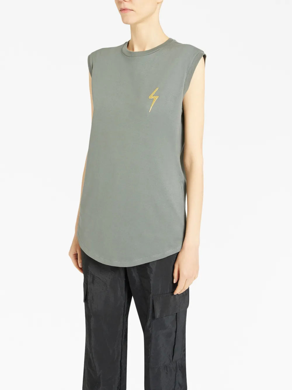 Ursella Thunderbolt-Embroidered Tank Top