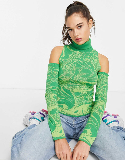 Jumper With Cold Shoulder Detail
