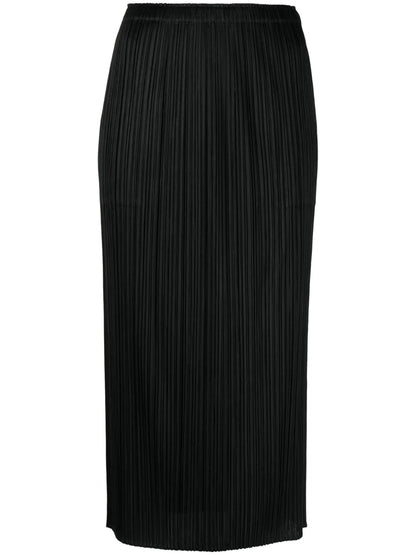 Pleated High-Waist Skirt