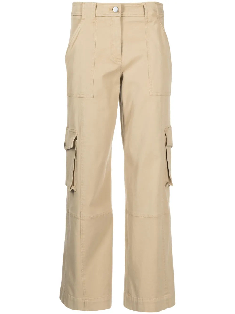 Multi-Pocket Straight Trousers