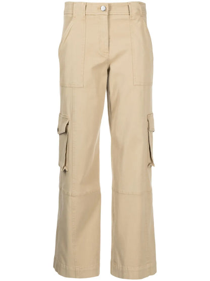 Multi-Pocket Straight Trousers
