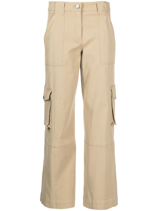 Multi-Pocket Straight Trousers