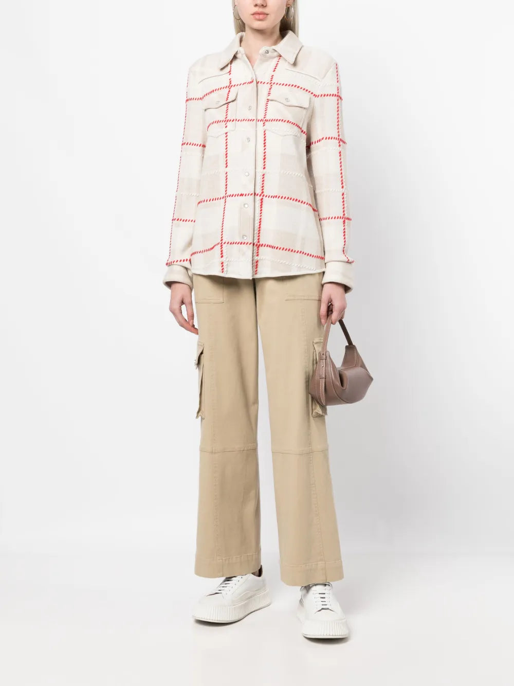 Multi-Pocket Straight Trousers