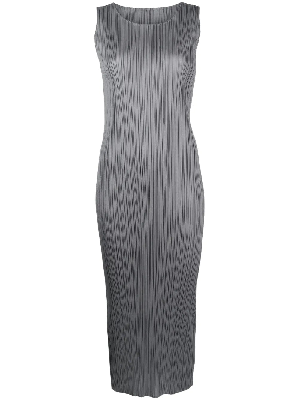 Sleeveless Pleated Midi Dress