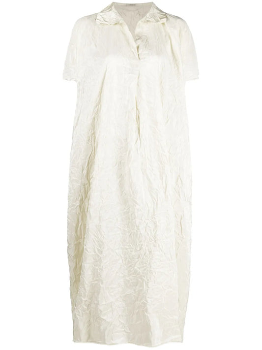 Embroidered Shirt Maxi Dress