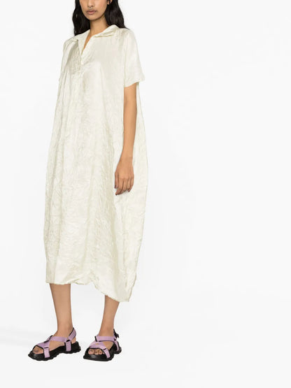 Embroidered Shirt Maxi Dress