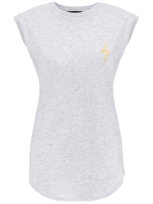 Ursella Thunderbolt-Embroidered Cotton Tank Top