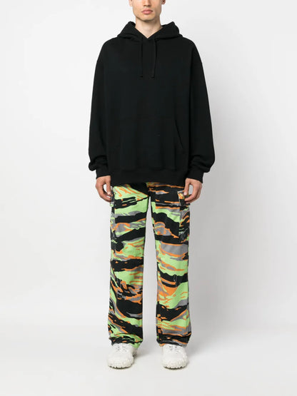 Graphic-Print Cargo Trousers