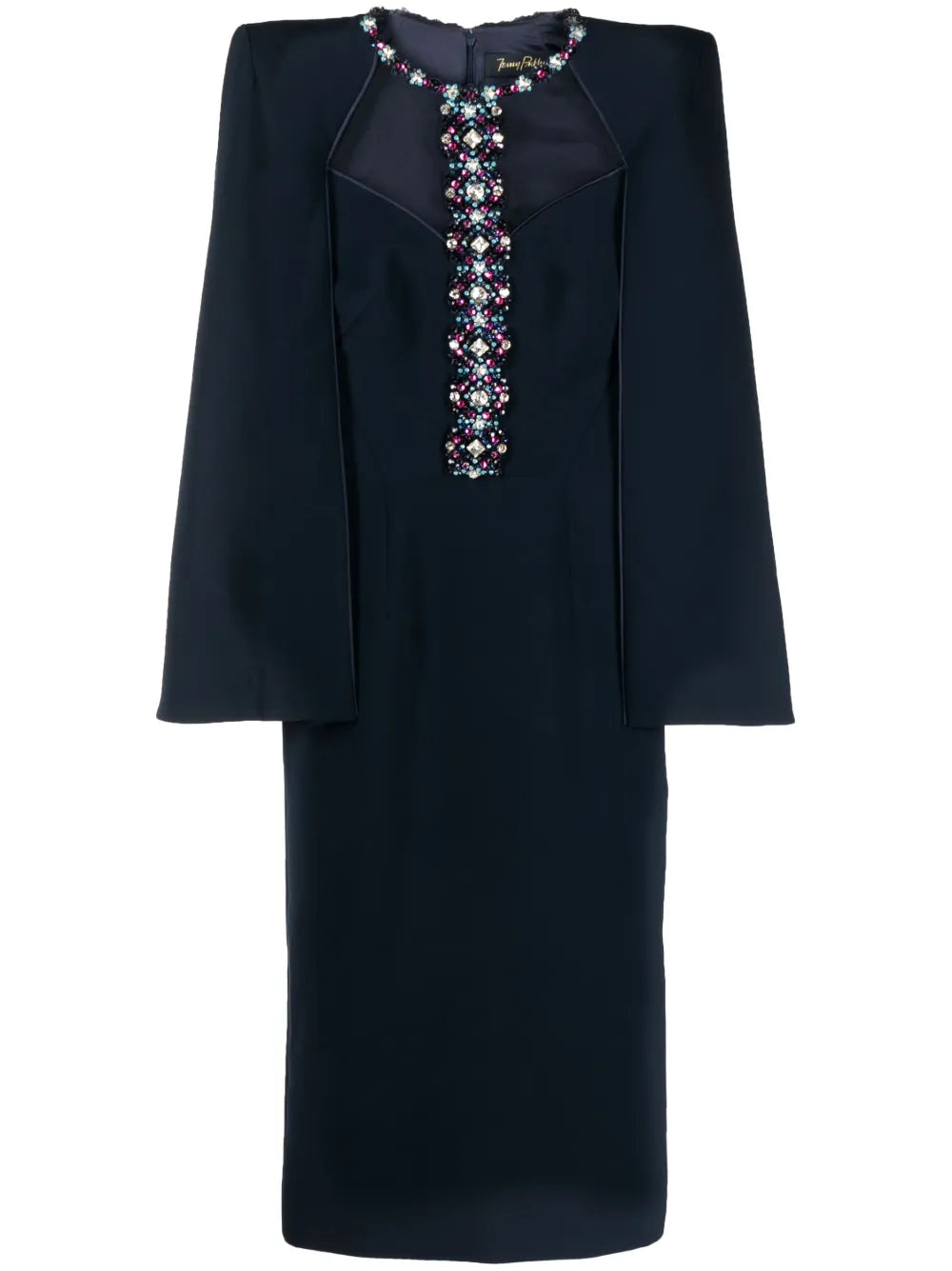 Lucille Crystal-Embellished Midi Dress