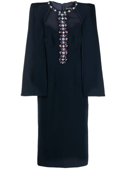 Lucille Crystal-Embellished Midi Dress