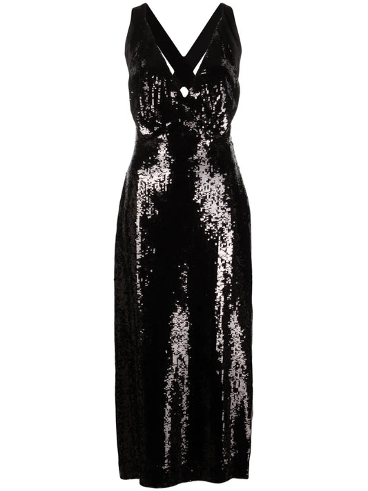 The Milo Sequinned Midi Dress