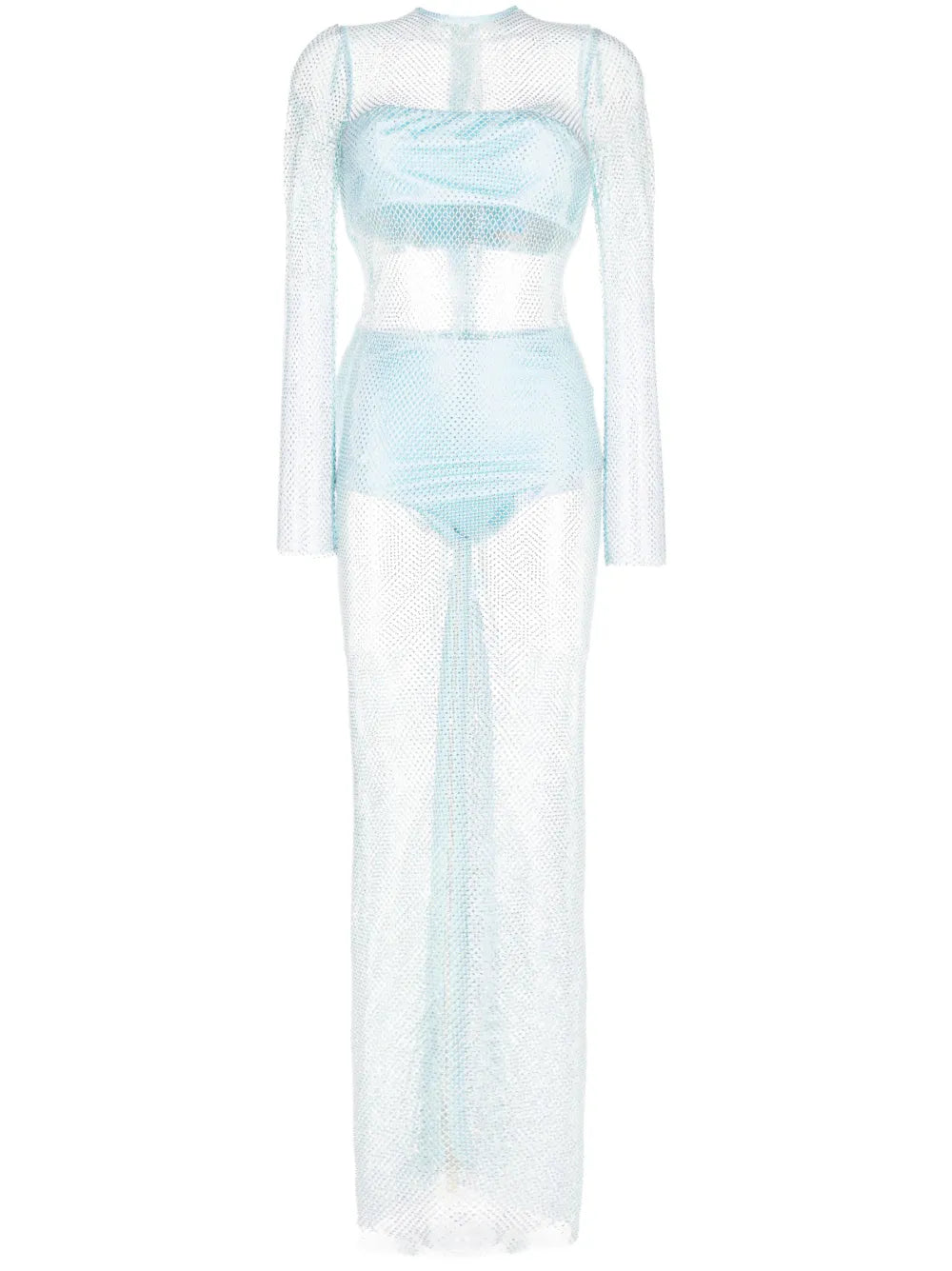 Webb Crystal-Embellished Mesh Dress