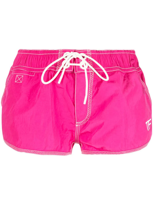 Logo-Print Drawstring Shorts