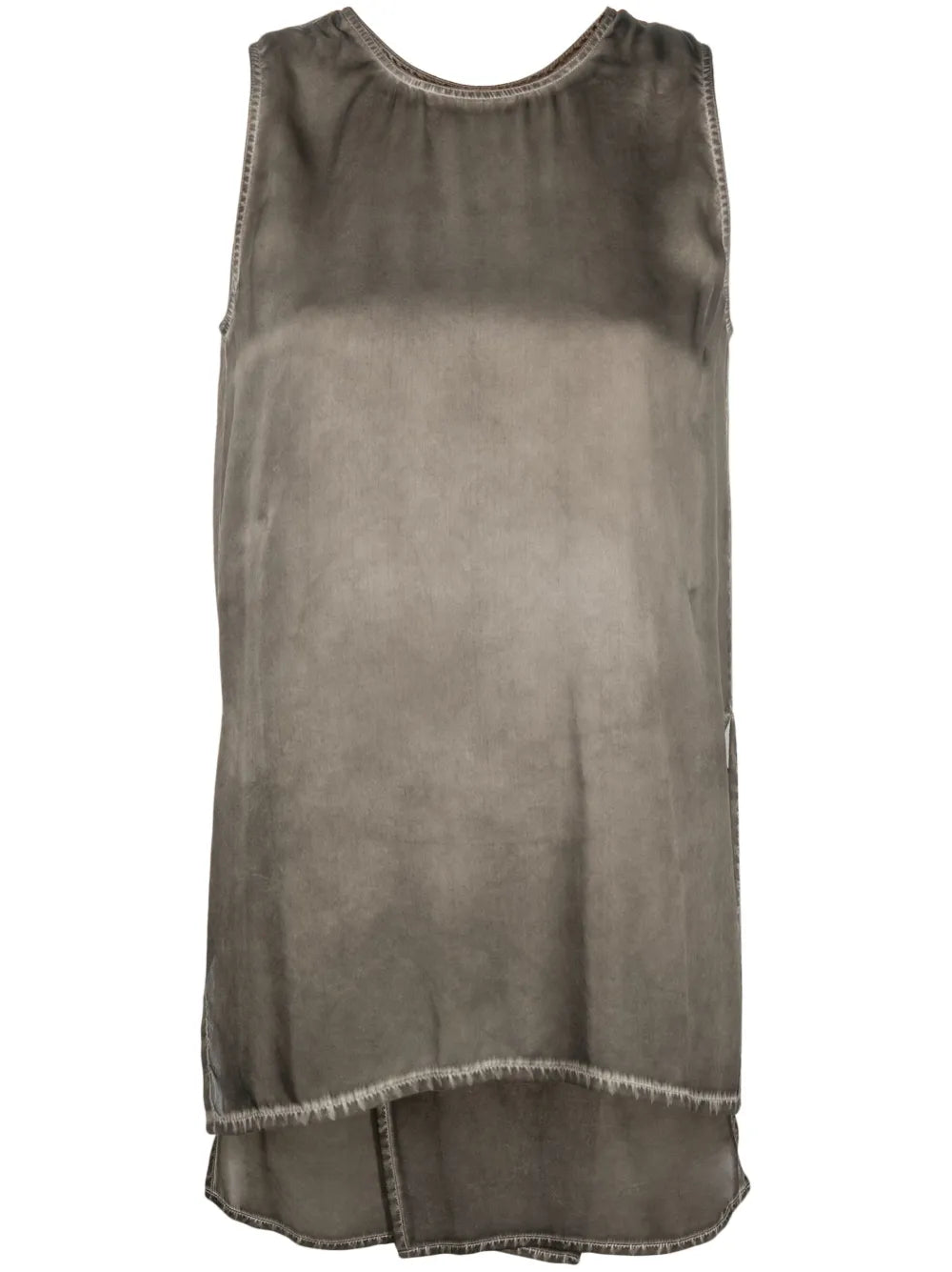 Sleeveless Silk Top