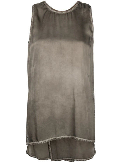 Sleeveless Silk Top
