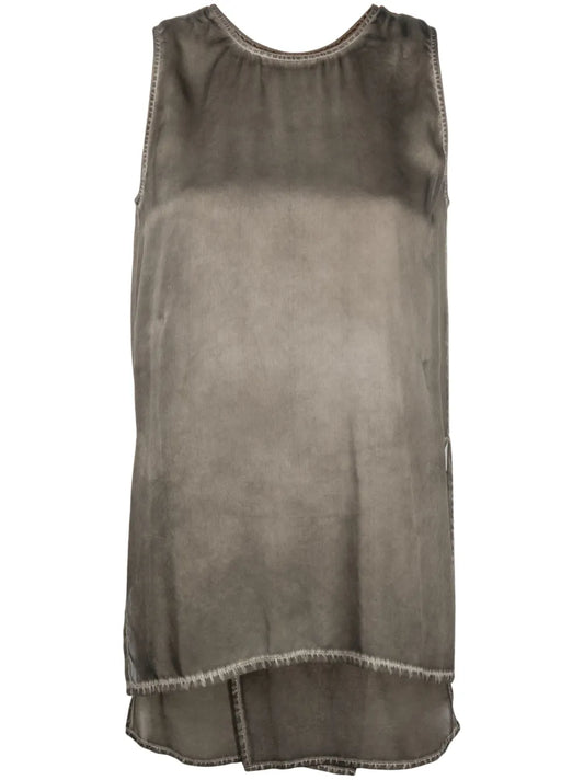 Sleeveless Silk Top