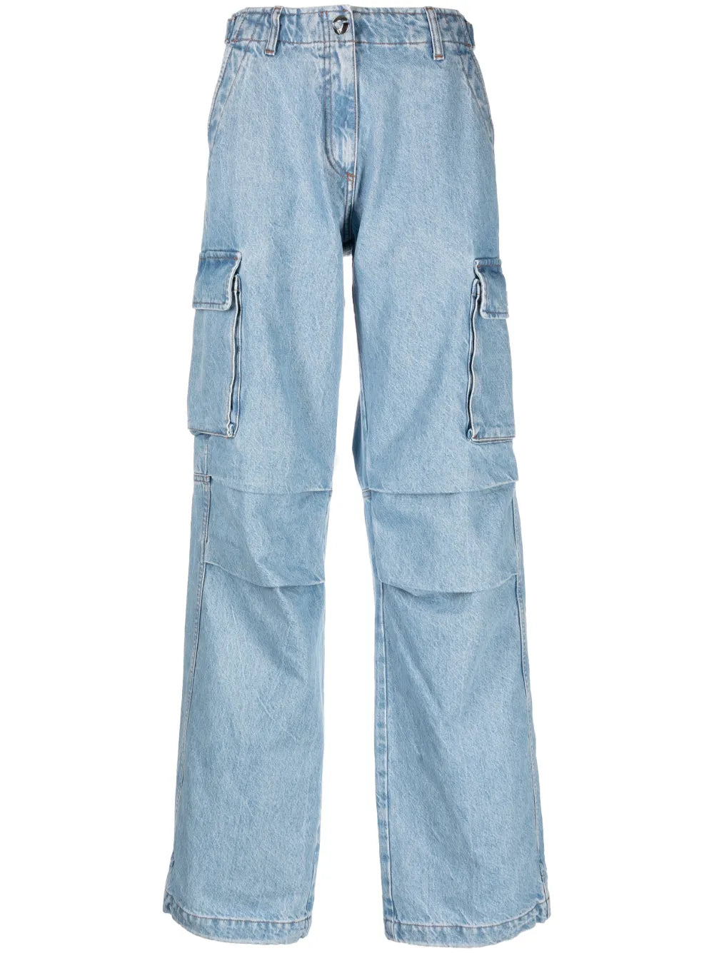 Denim Cargo Trousers