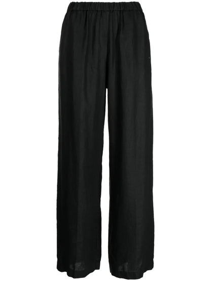 Elasticated-Waist Palazzo Pants