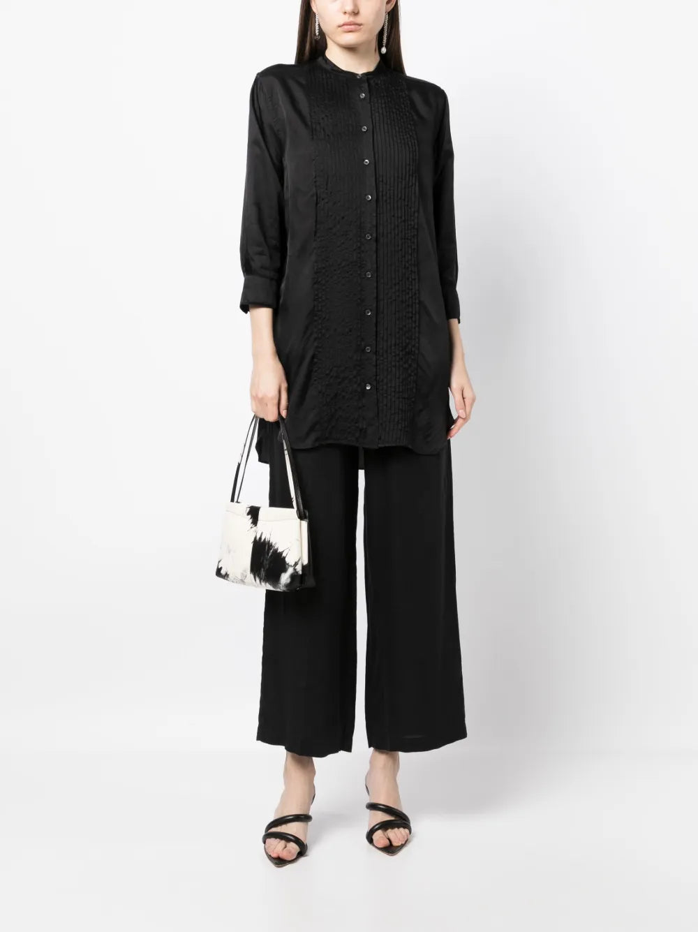 Elasticated-Waist Palazzo Pants