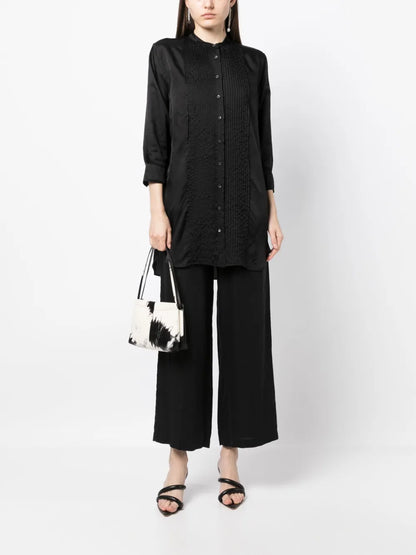 Elasticated-Waist Palazzo Pants