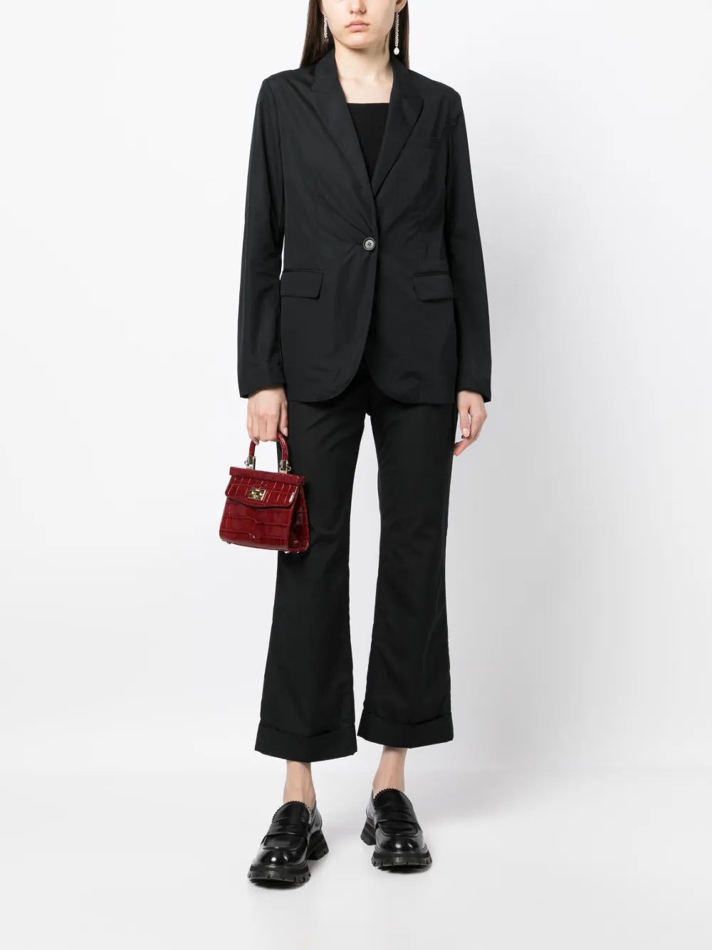 Cropped Flared Trousers