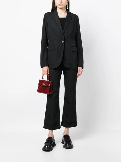 Cropped Flared Trousers