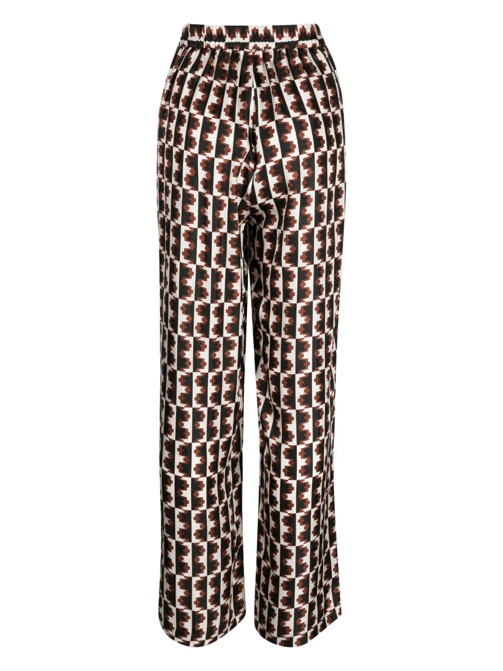 Straight-Leg Graphic-Print Trousers