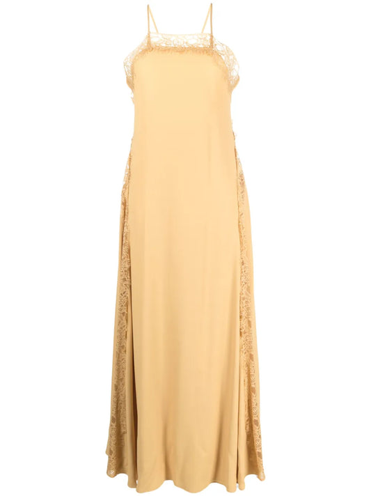 Floral-Lace Sleeveless Dress