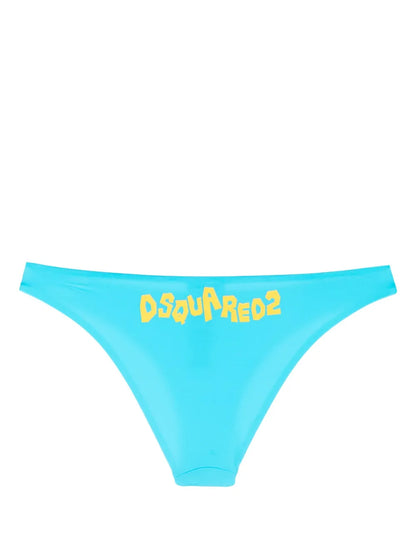 Logo-Print Bikini Bottoms