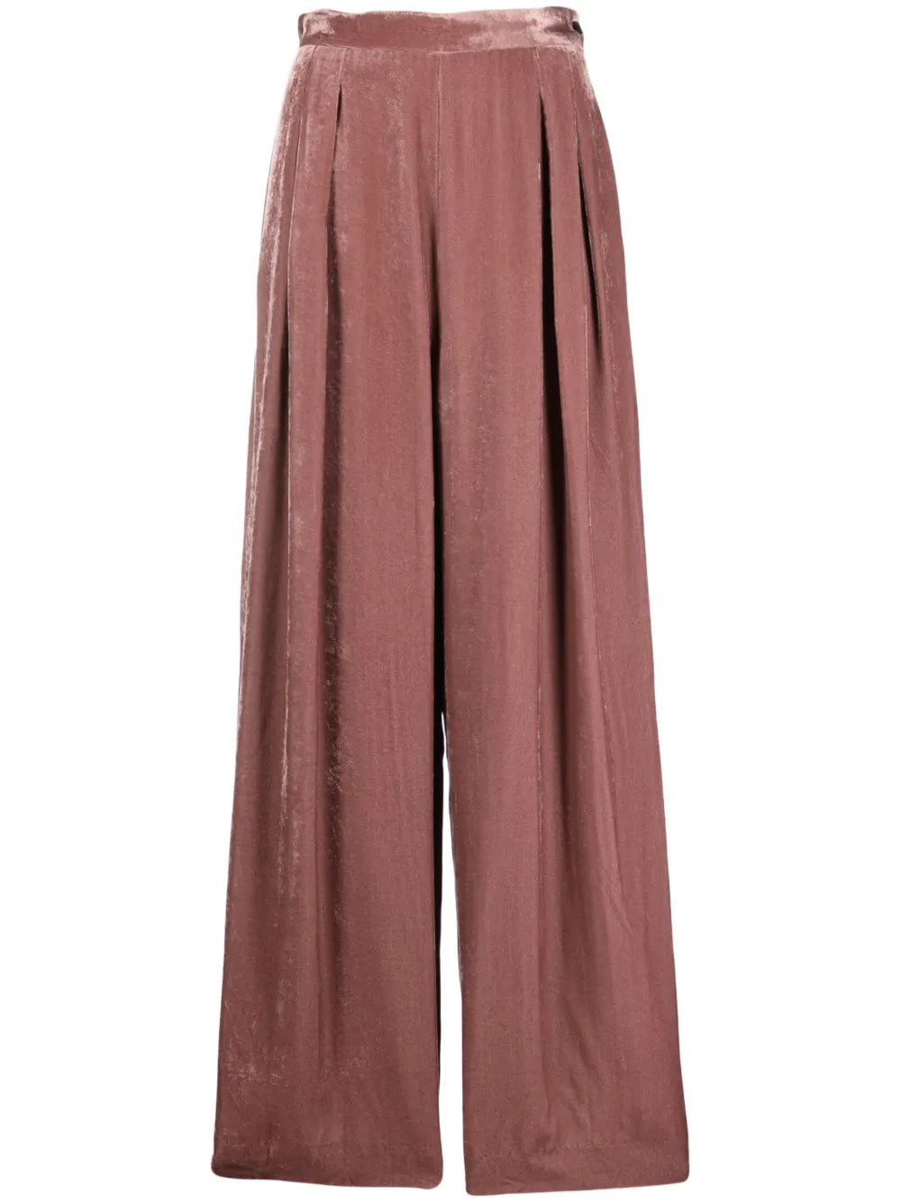 Pleated Wide-Leg Trousers