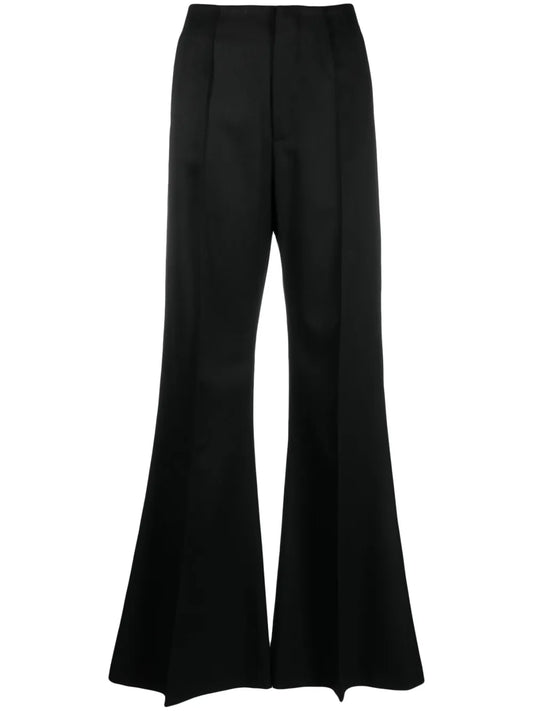 High-Waist Flared Trousers