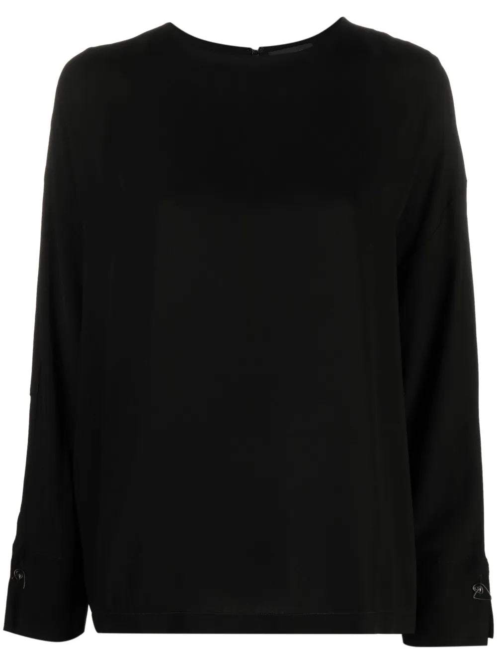 Zip-Up Round-Neck Sweatshirt