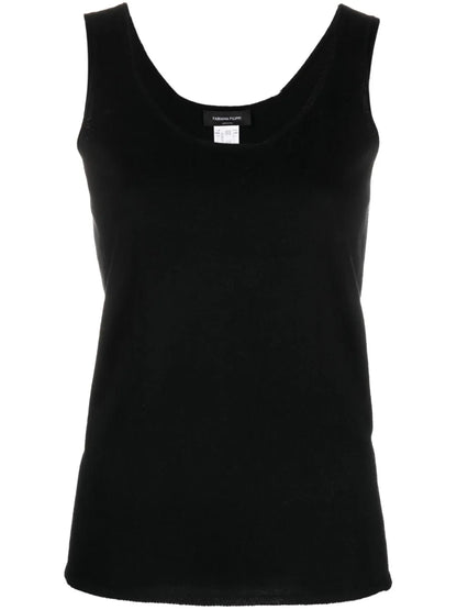 Scoop-Neck Knitted Tank Top