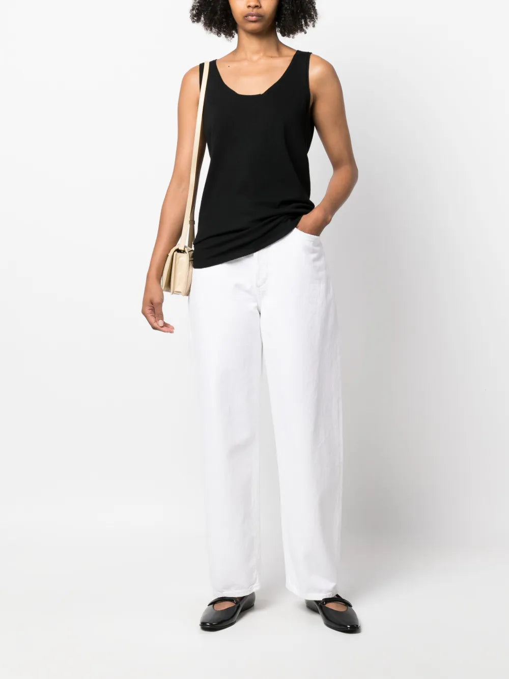 Scoop-Neck Knitted Tank Top