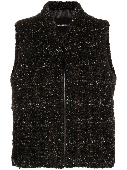 Padded Bouclé Gilet