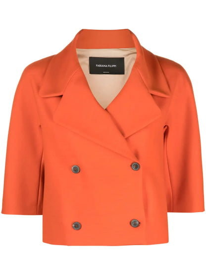 Cropped Double-Breasted Jacket