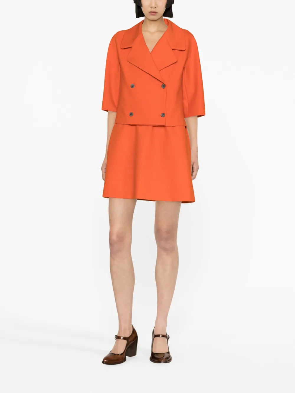 Cropped Double-Breasted Jacket