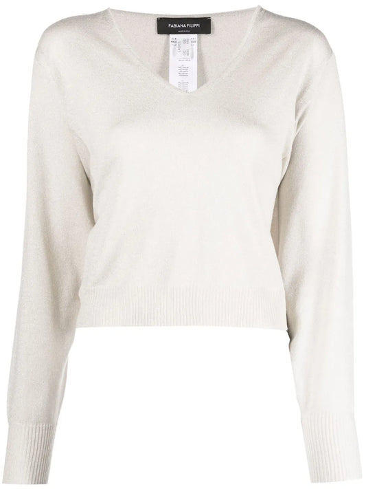 V-Neck Drop-Shoulder Jumper