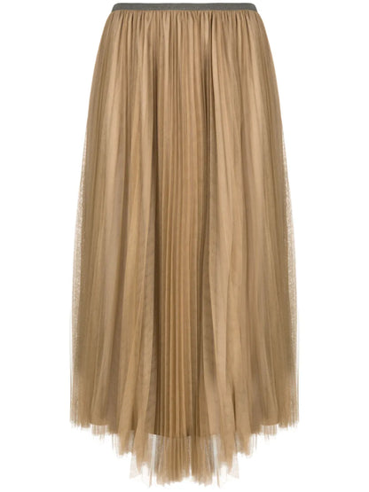 Pleated Midi Skirt