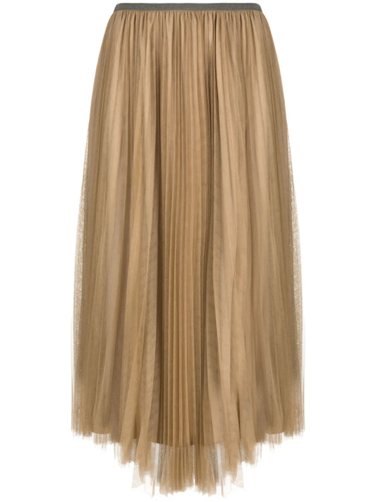 Pleated Midi Skirt