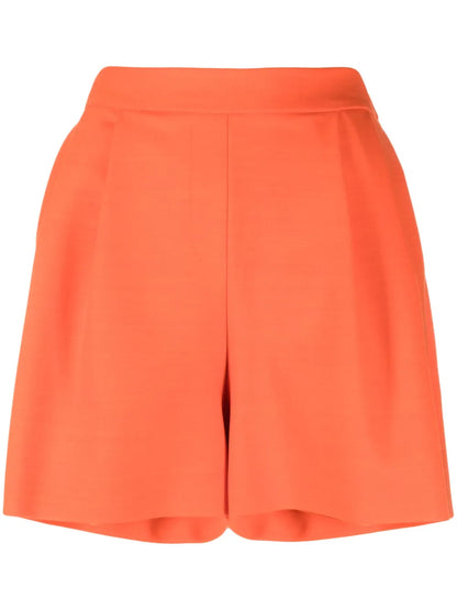 High-Waisted Pleated Shorts