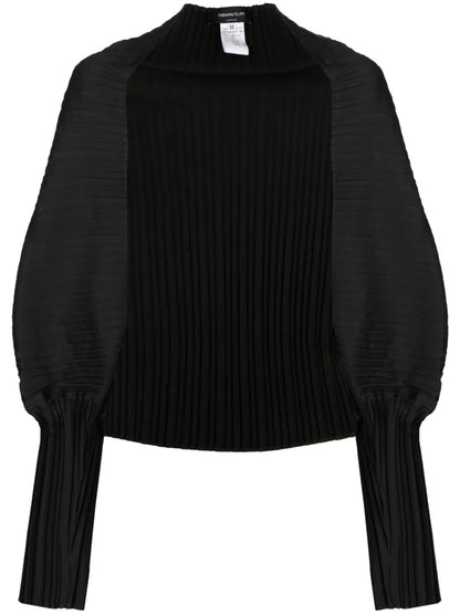 Gigot-Sleeve Satin Puffer Jacket