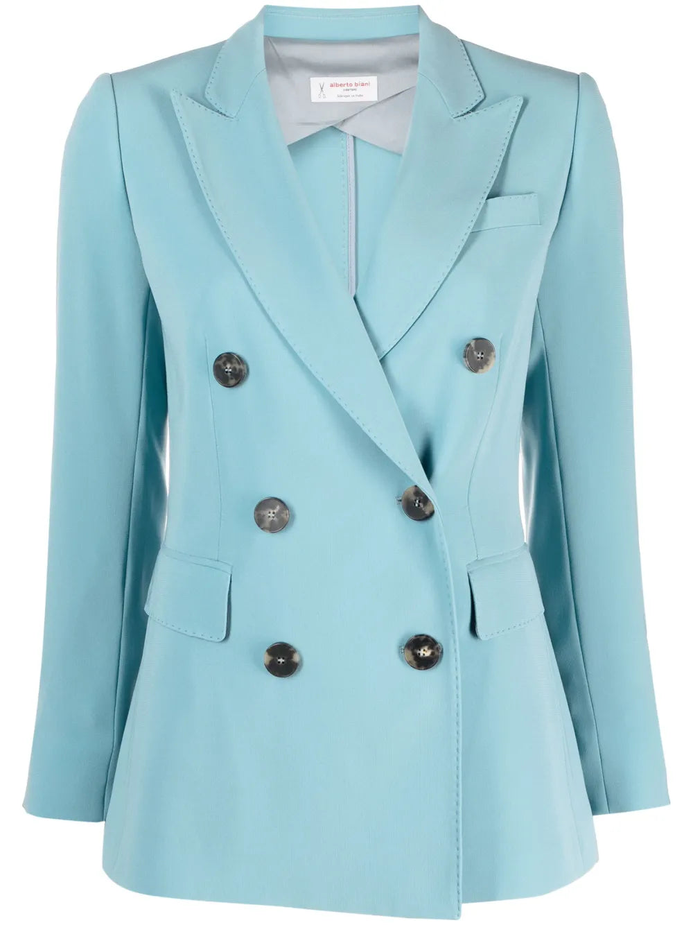 Double-Breasted Button Blazer