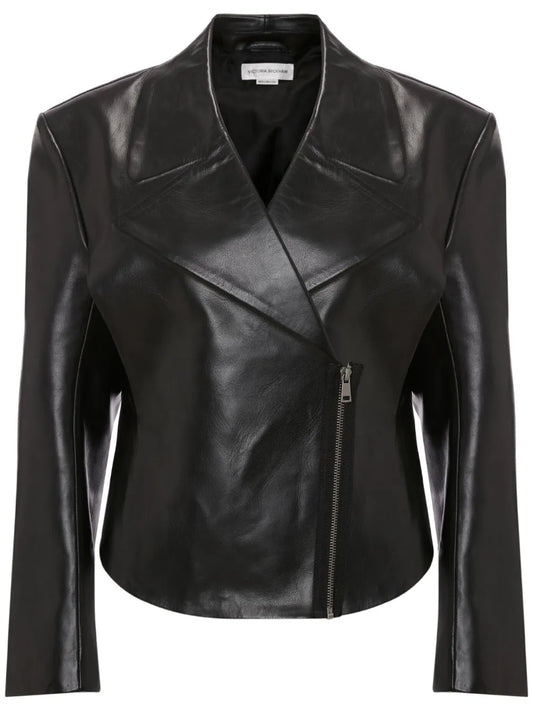 Bonded Leather Biker Jacket