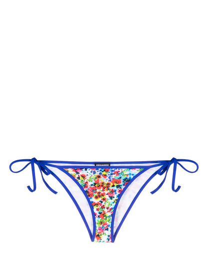 Floral-Print Bikini Bottoms