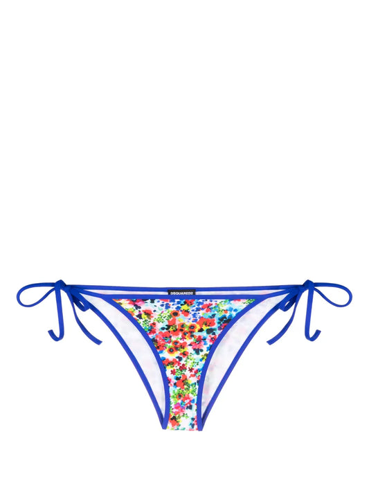 Floral-Print Bikini Bottoms